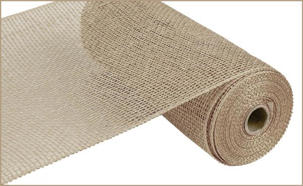 10" Poly Burlap Mesh: Natural (10 Yards)