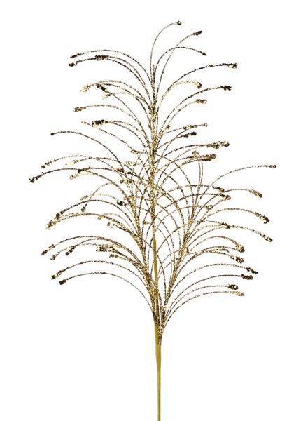 35"L Glitter/Hex Glitter Fishline Spray Gold