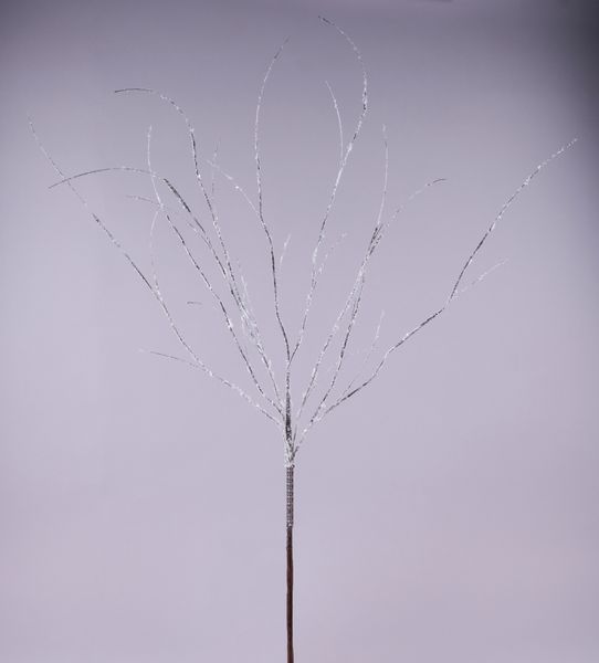 42" Birch Twig Spray w/ Snow Brown
