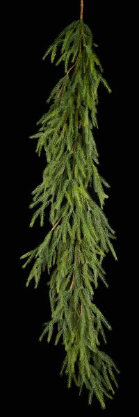 6"L Skinny Pine Garland w/ 36 Tips