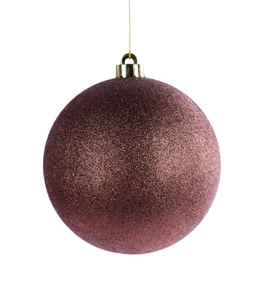 6" (150mm) Glittered Ball Brown