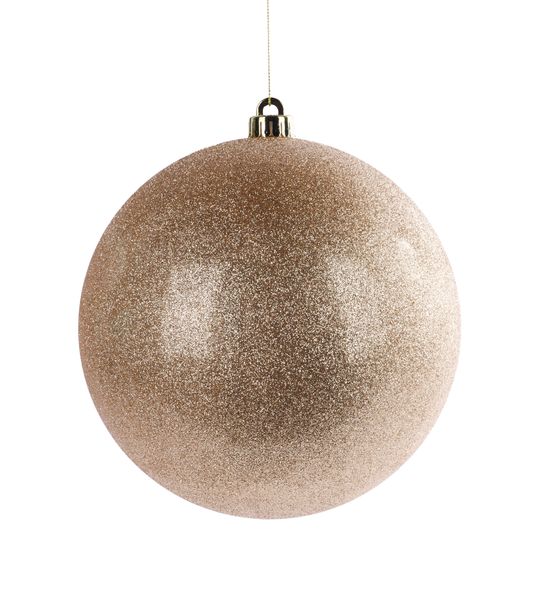 8" (200mm) Glittered Ball Champagne