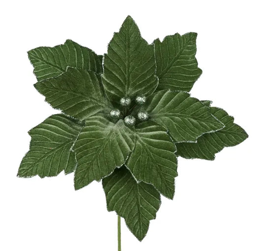 12.5" DIA Velvet Poinsettia