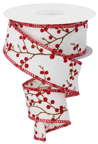 1.5"x10yd Berry Branches