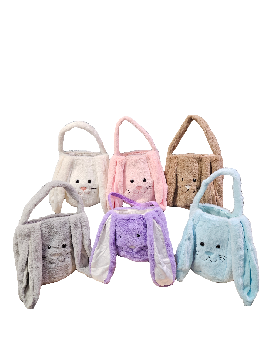 Furry Bunny Easter Basket/Bag