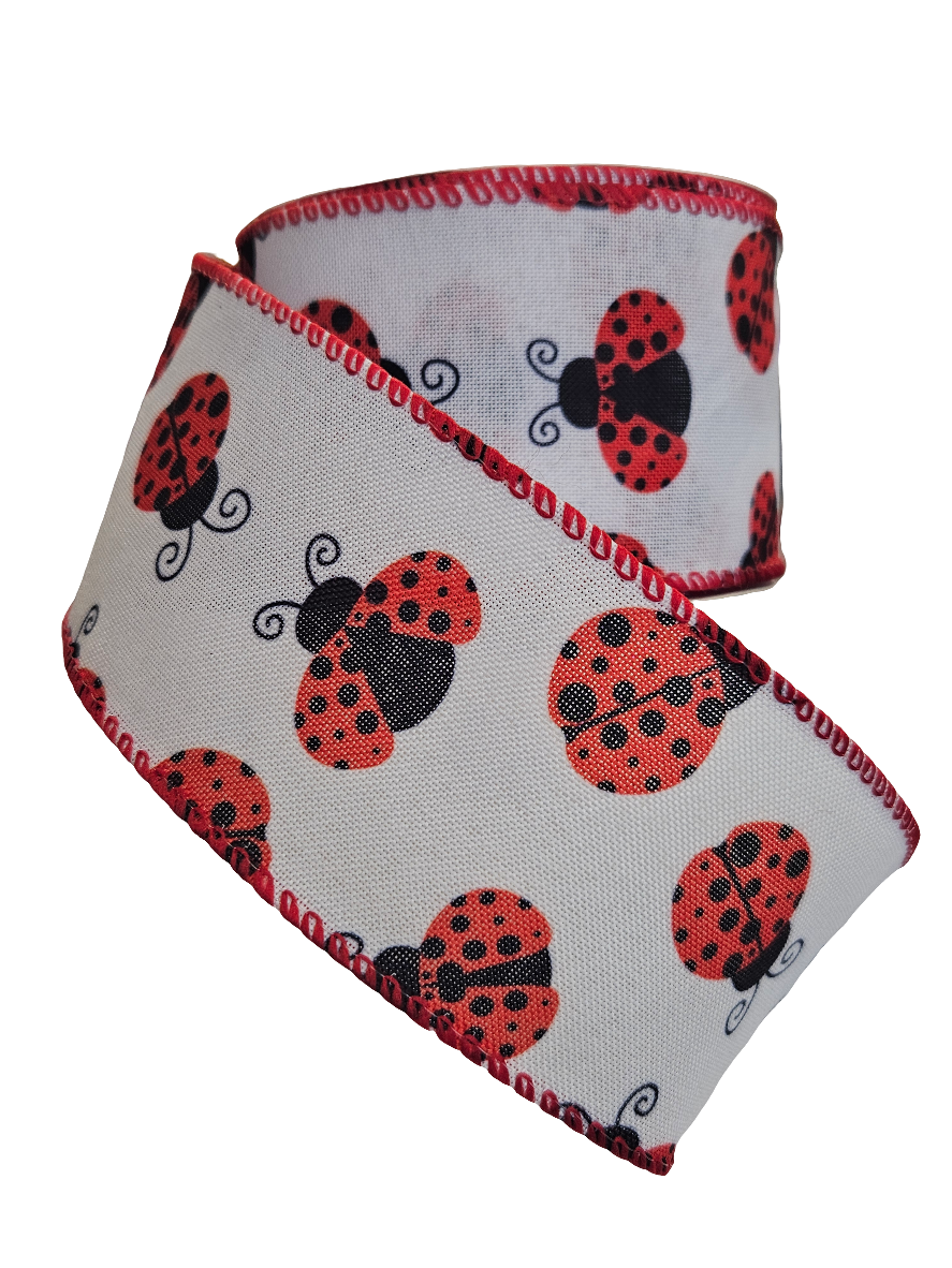 Ladybug Theme Ribbon (10 Yards)