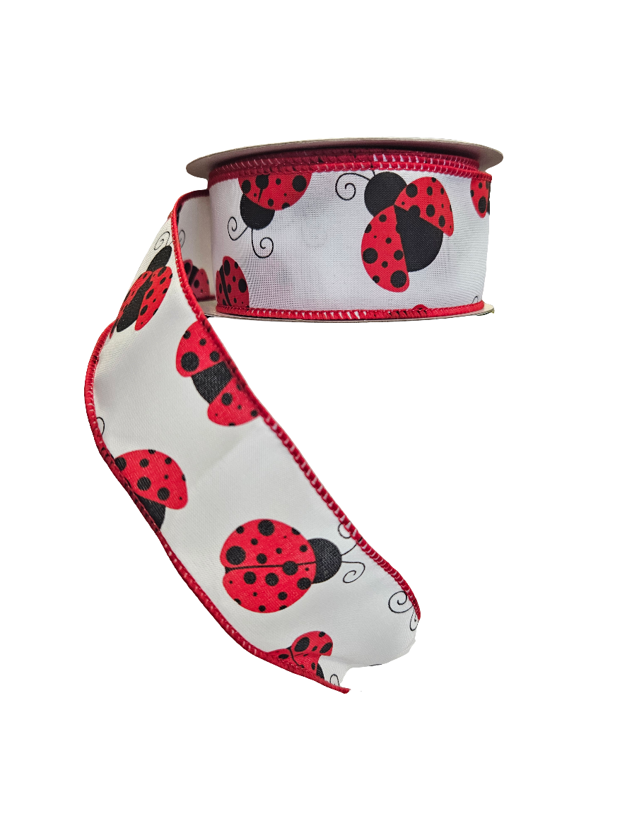 Ladybug Theme Ribbon (10 Yards)