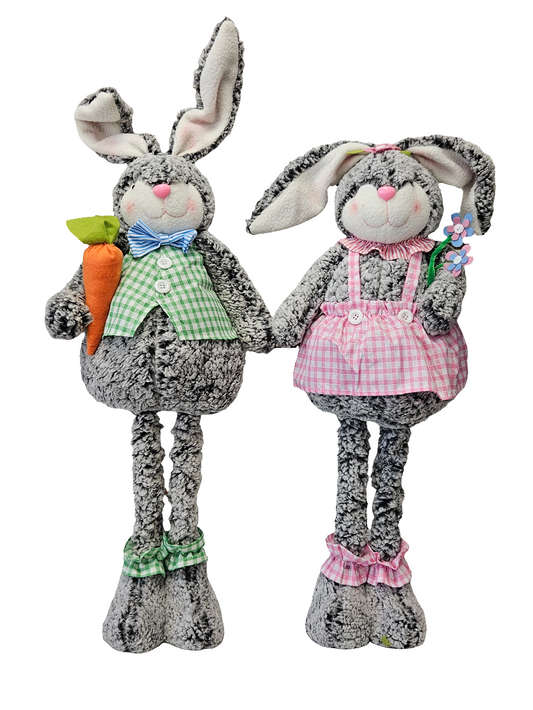 27" Grey Bunny Stretch Leg Stander