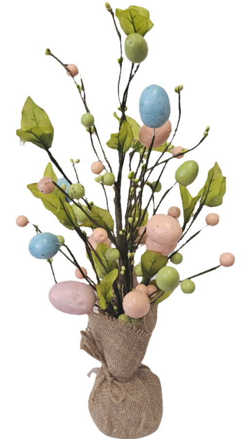 18" Led Light Up Egg Tree