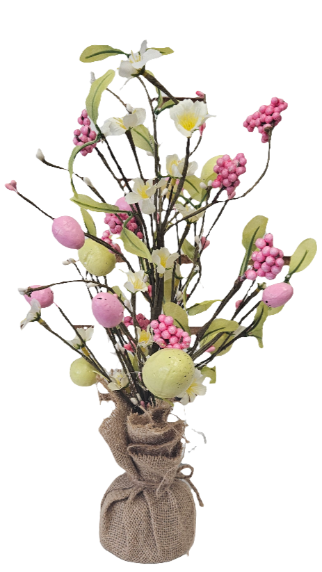 18" Led Light Up Egg Tree