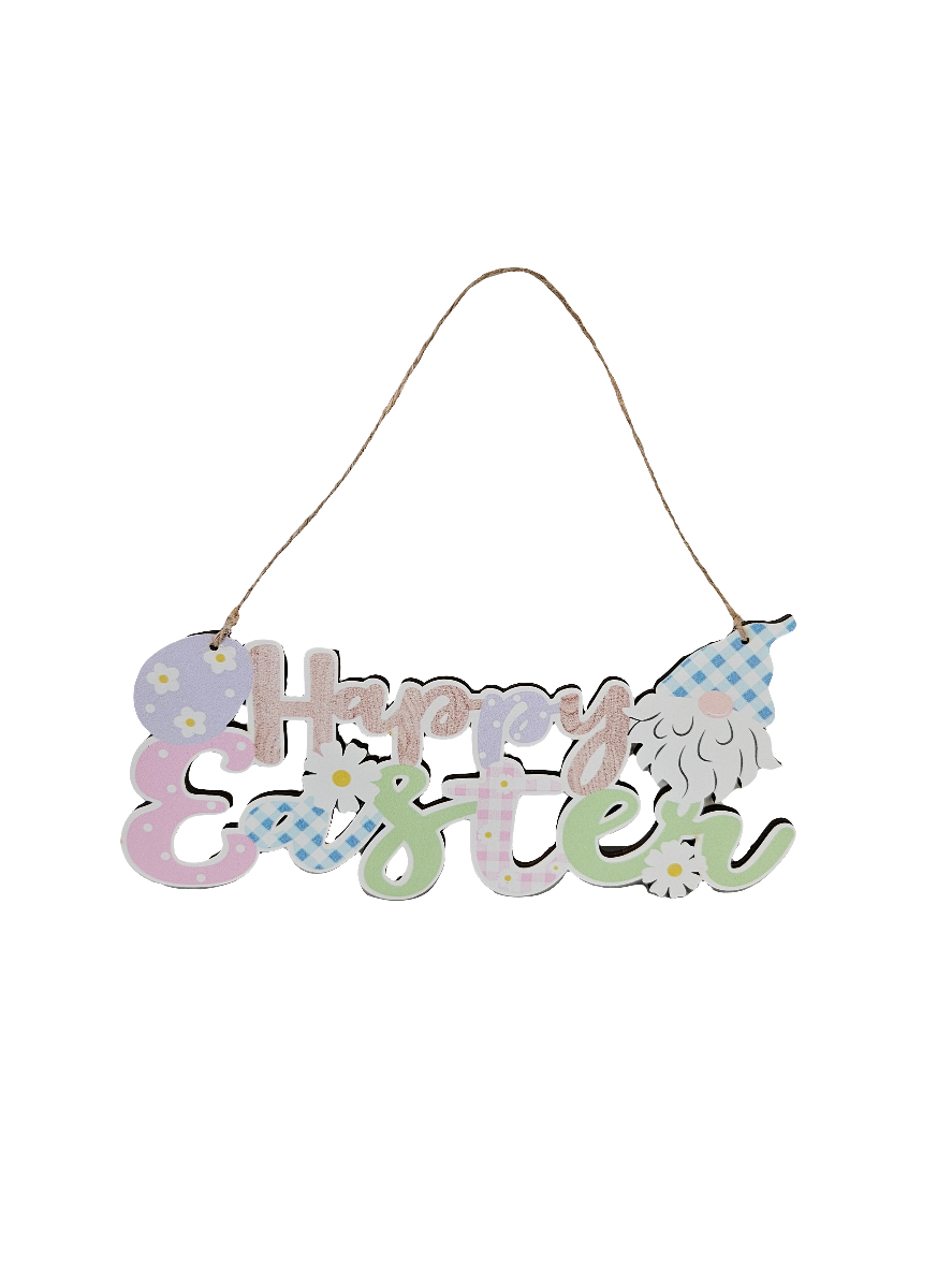 Easter Wooden Hanging Ornament
