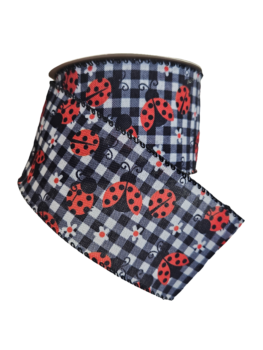 Ladybug Theme Ribbon (10 Yards)
