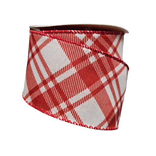 2.5" Madras Plaid Ribbon: Assortment (10 Yards)
