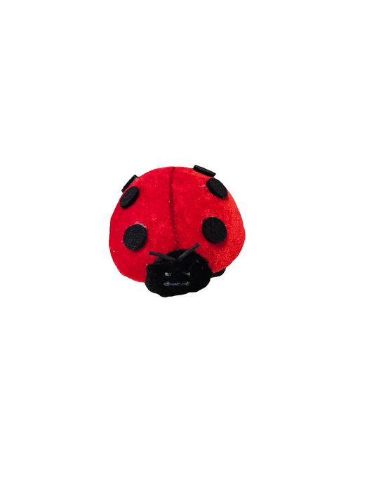 3.5" Velvet Ladybug On Pick