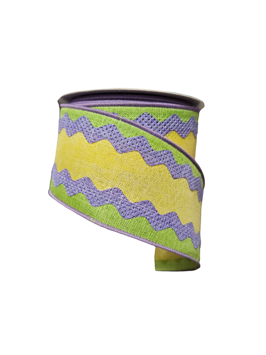 Summer Bloom : Plaids and Zig Zags Ribbon (10 Yards)