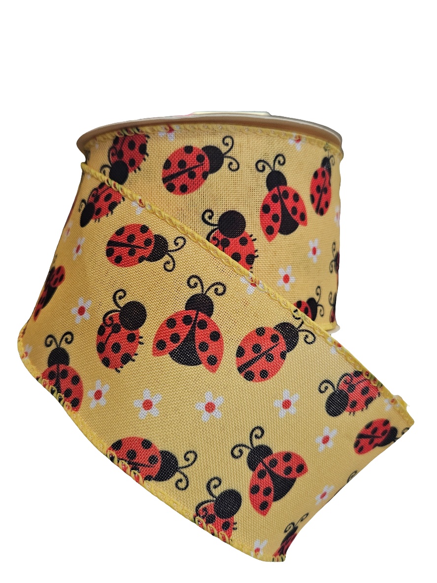 Ladybug Theme Ribbon (10 Yards)