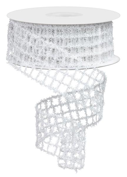 1.5" Tinsel Mesh: White (10 Yards)