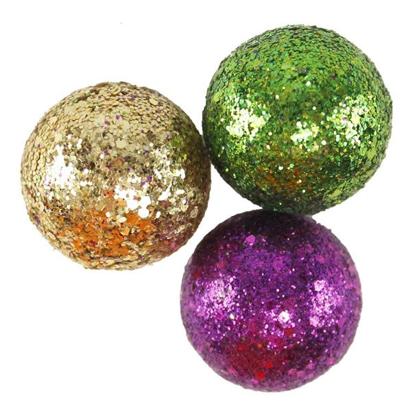 Glitter Mardi Gras Confetti Balls (Bag)