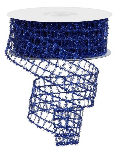 1.5" Tinsel Mesh: Royal Blue (10 Yards)