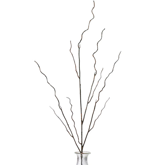 45" Brown Twig Curly Branch