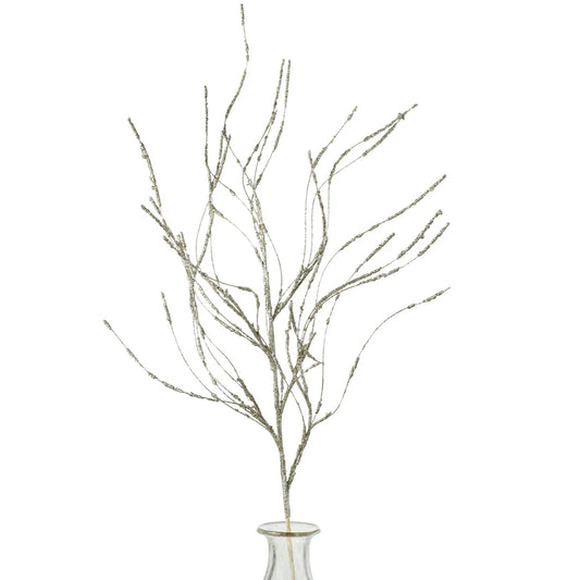 43" Glitter Twig Spray