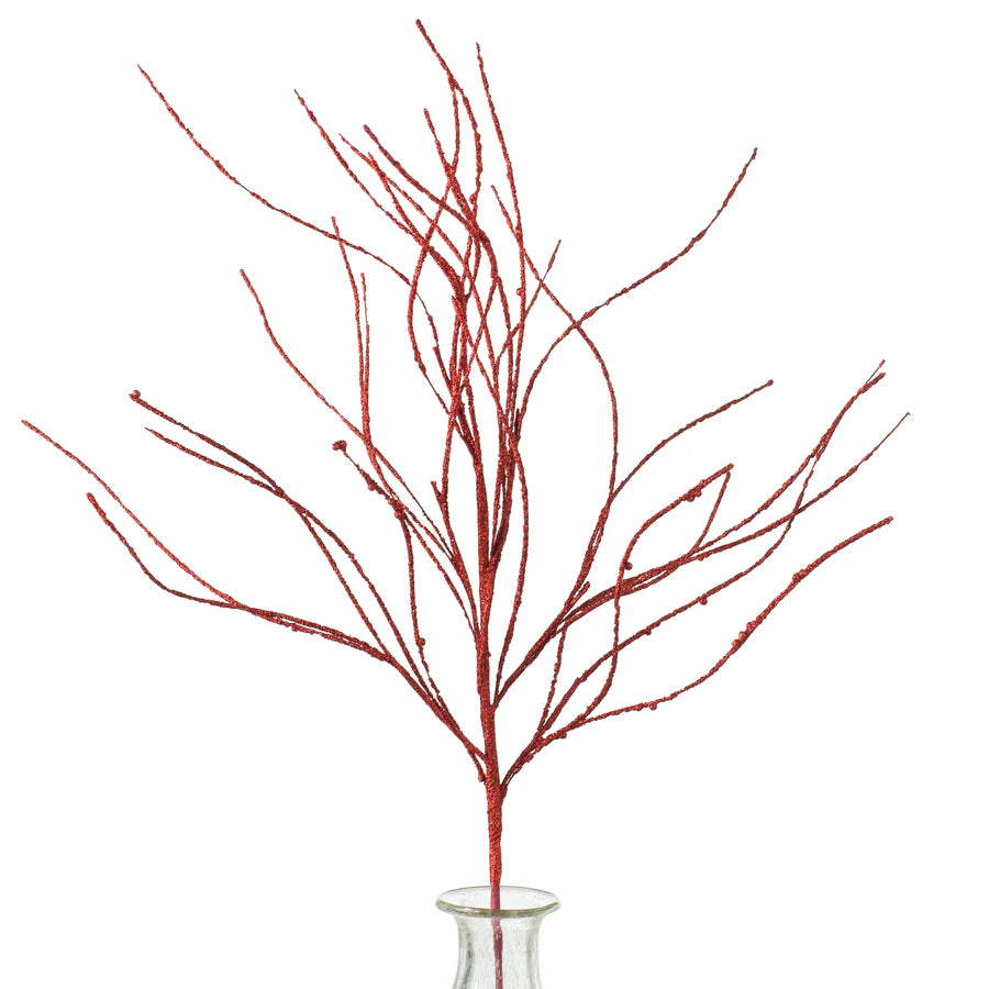 43" Glitter Twig Spray