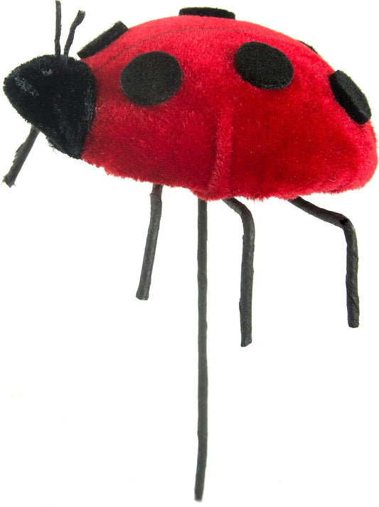 3.5" Velvet Ladybug On Pick