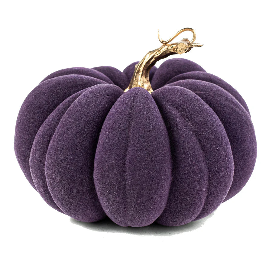 7" Flocked Pumpkin