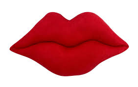 7" Plush Lips: Red