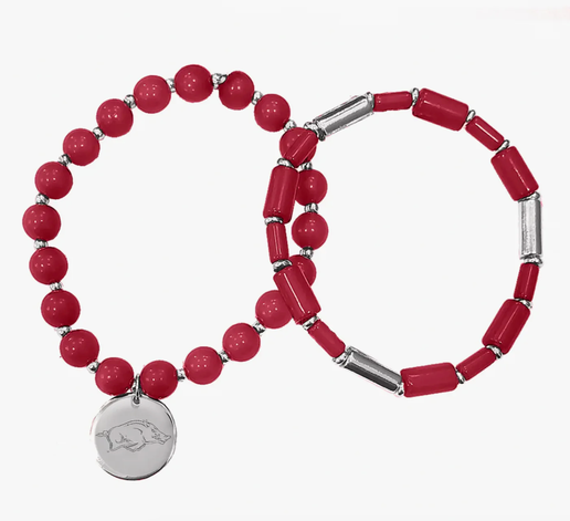 Arkansas Razorback Willow Bracelet