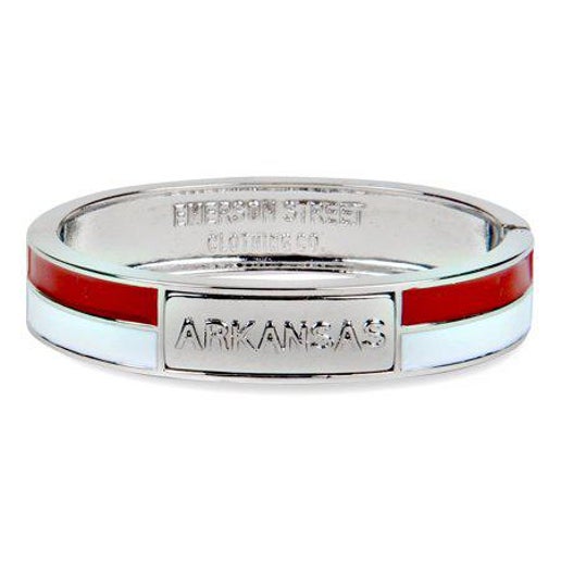 Arkansas Razorbacks Women's Two-Tone Bangle Bracelet