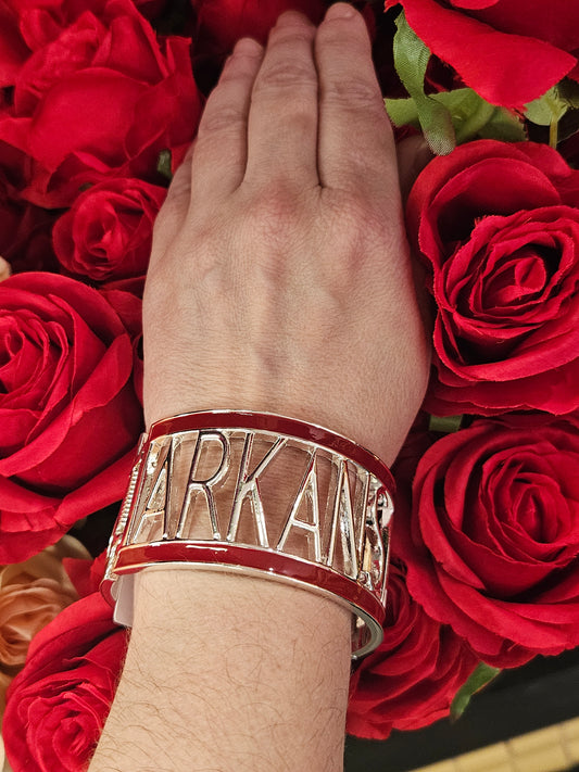 Arkansas Razorback Hinged Cuff