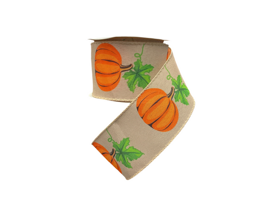 2.5” Pumpkin Ribbon x 10yds