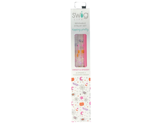 Swig Life Reusable Straw Set - Sweet & Spooky