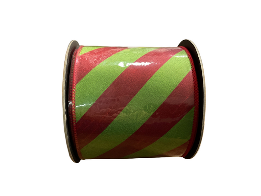 4” DStevens Christmas Stripes Ribbon