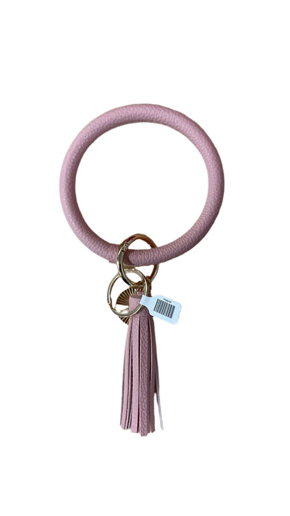 Bangle Bracelet Keyring Solid Color w/ Tassel