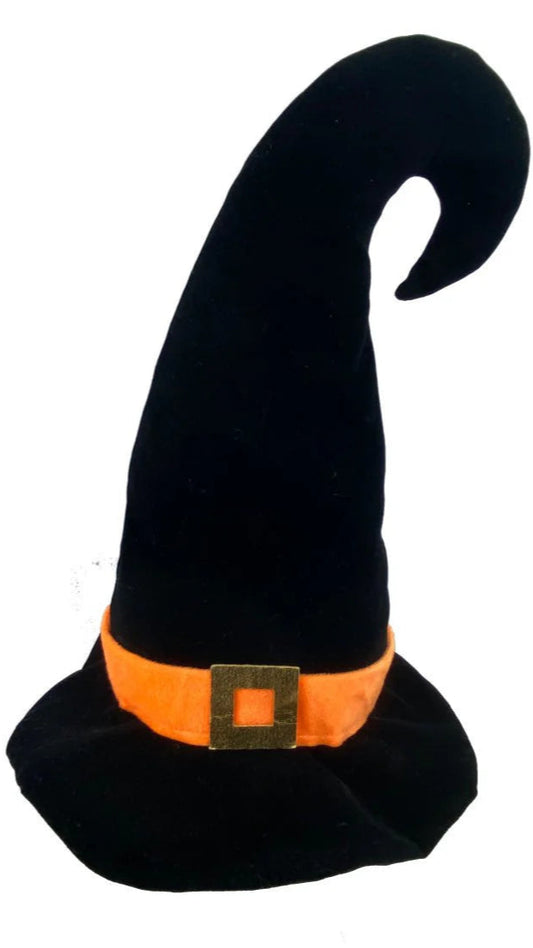 14" Plush Witch Hat: Black