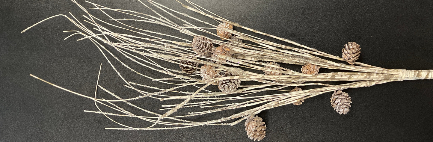 26” Birch and Pinecone Twig Pick