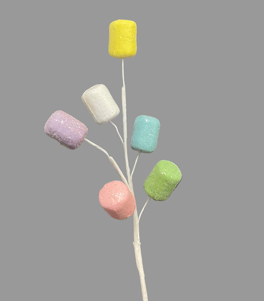 Marshmallow Glitter/Styro Pick