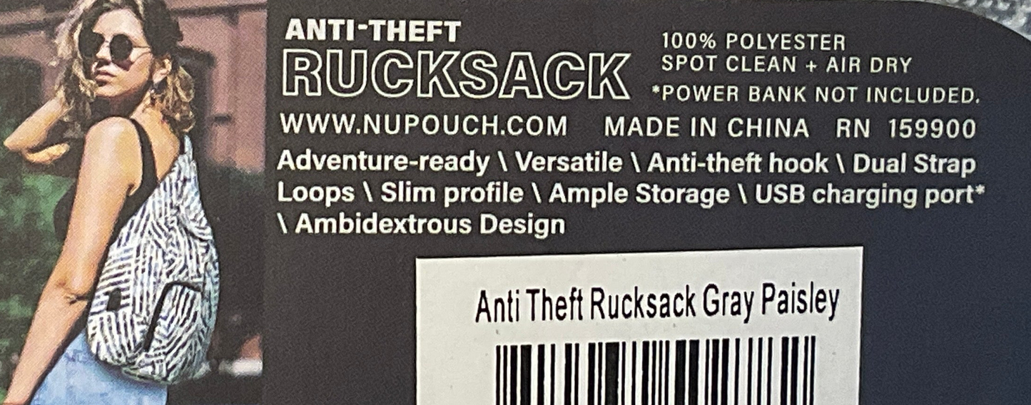 Nupouch Anti-theft Rucksack