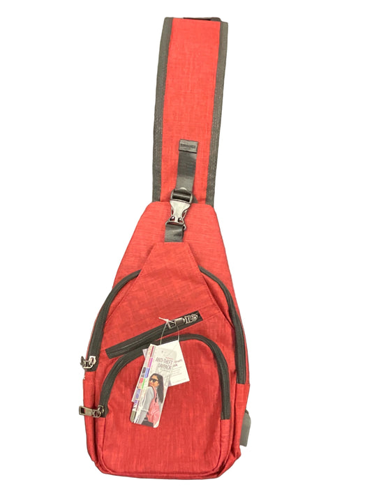 Calla Anti-theft Day Pack Large Red Bag