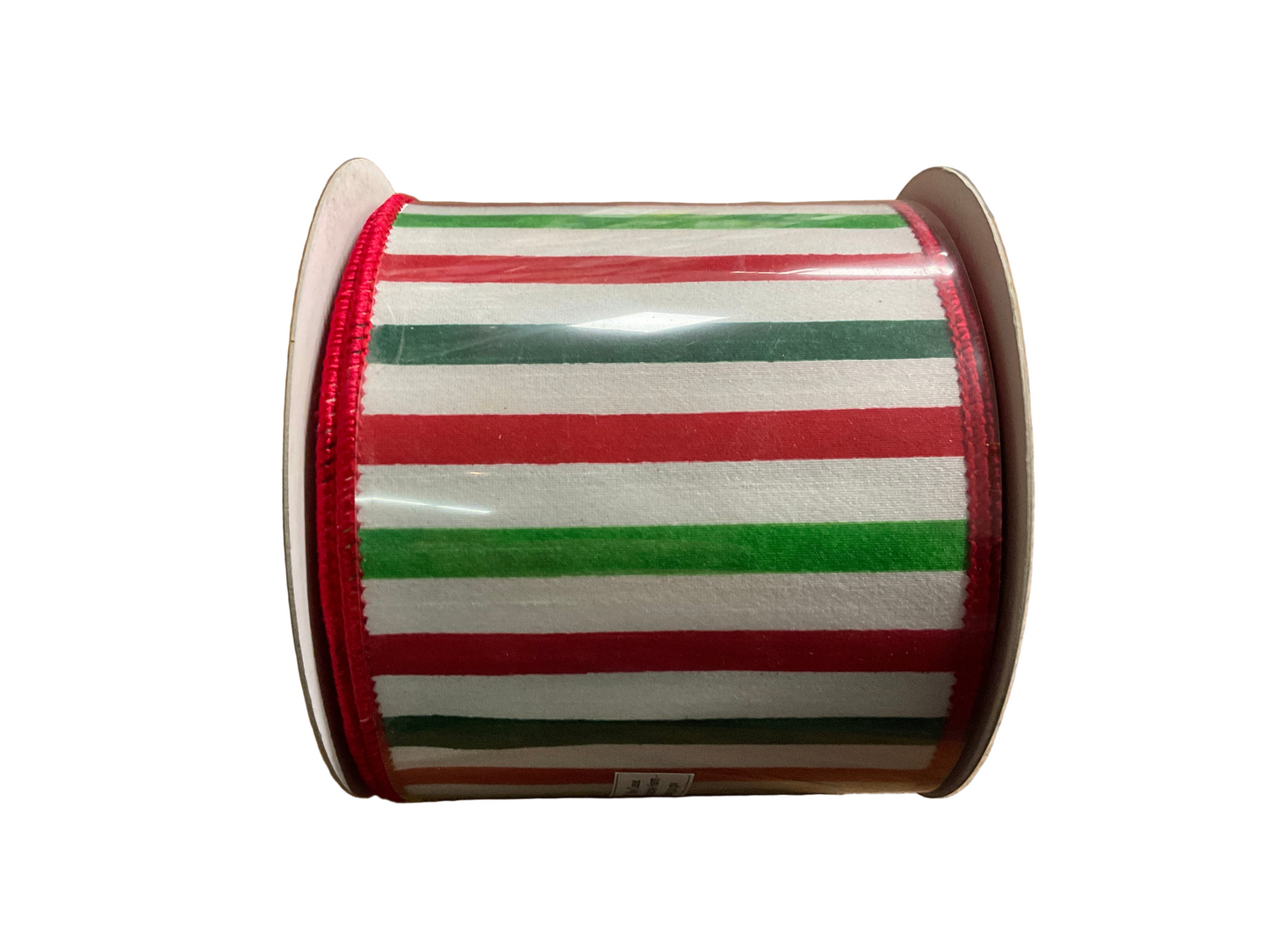 4” Raz Christmas Stripes Ribbon - 10 Yards