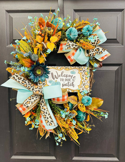 Welcome To our Patch Wreath