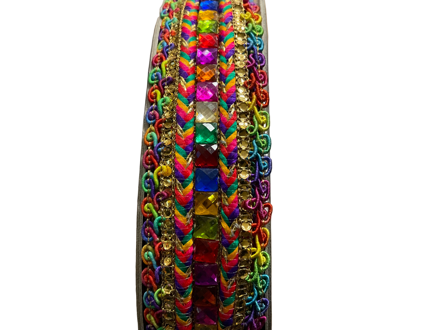 Farrisilk 1.5” Multicolor Gemstone Ribbon - 10 Yards