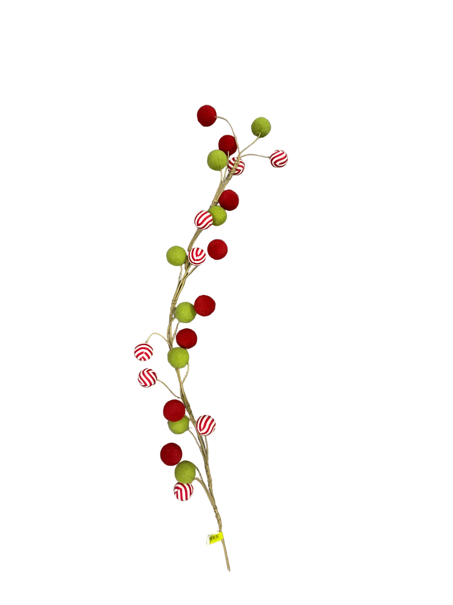 Felt RDGN Peppermint Ball Garland 4ft