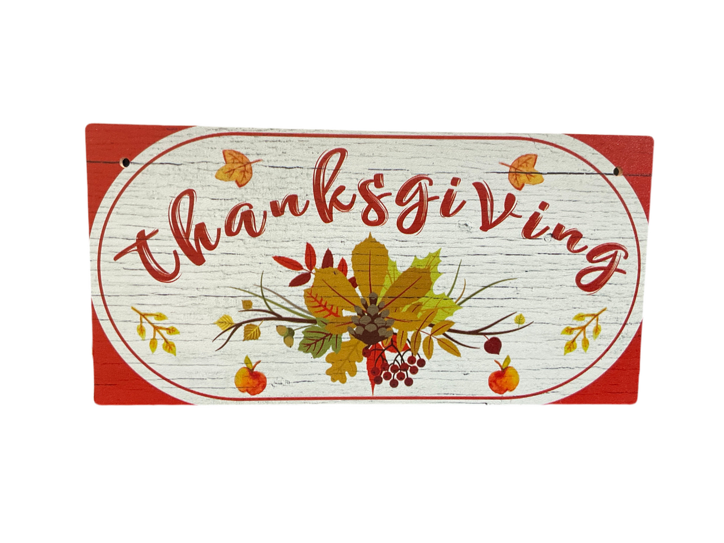 Fall Rectangle Plaque - Thanksgiving