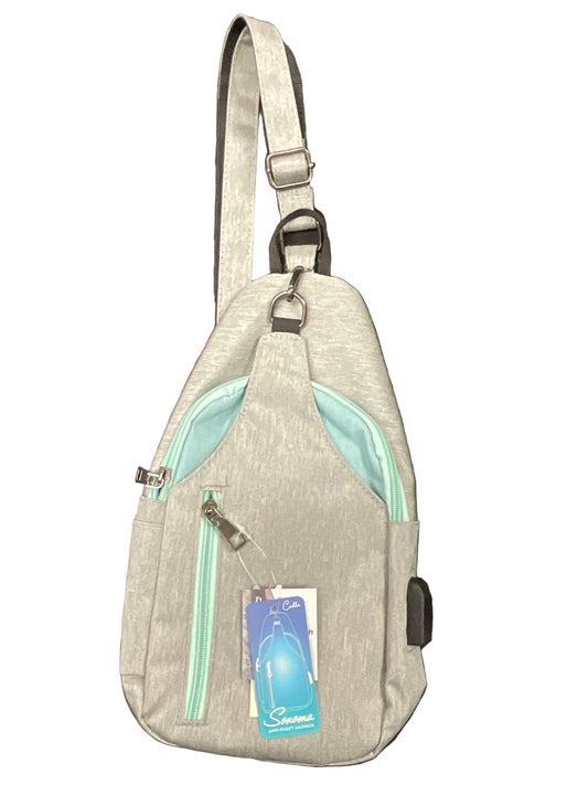 Calla Sonoma Antitheft Daypack Small Colorblock Gray/Aqua Bag
