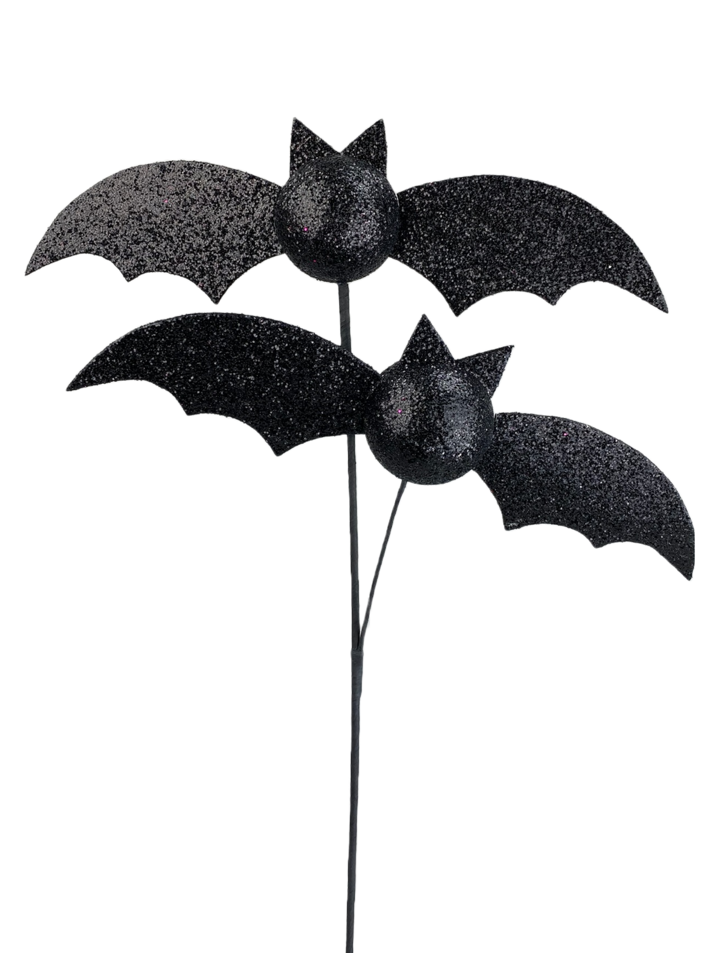 25" Glitter Bat Spray: Black