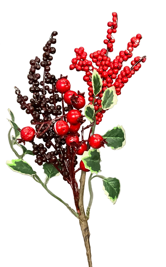 Mixed Berry Spray 15” pick