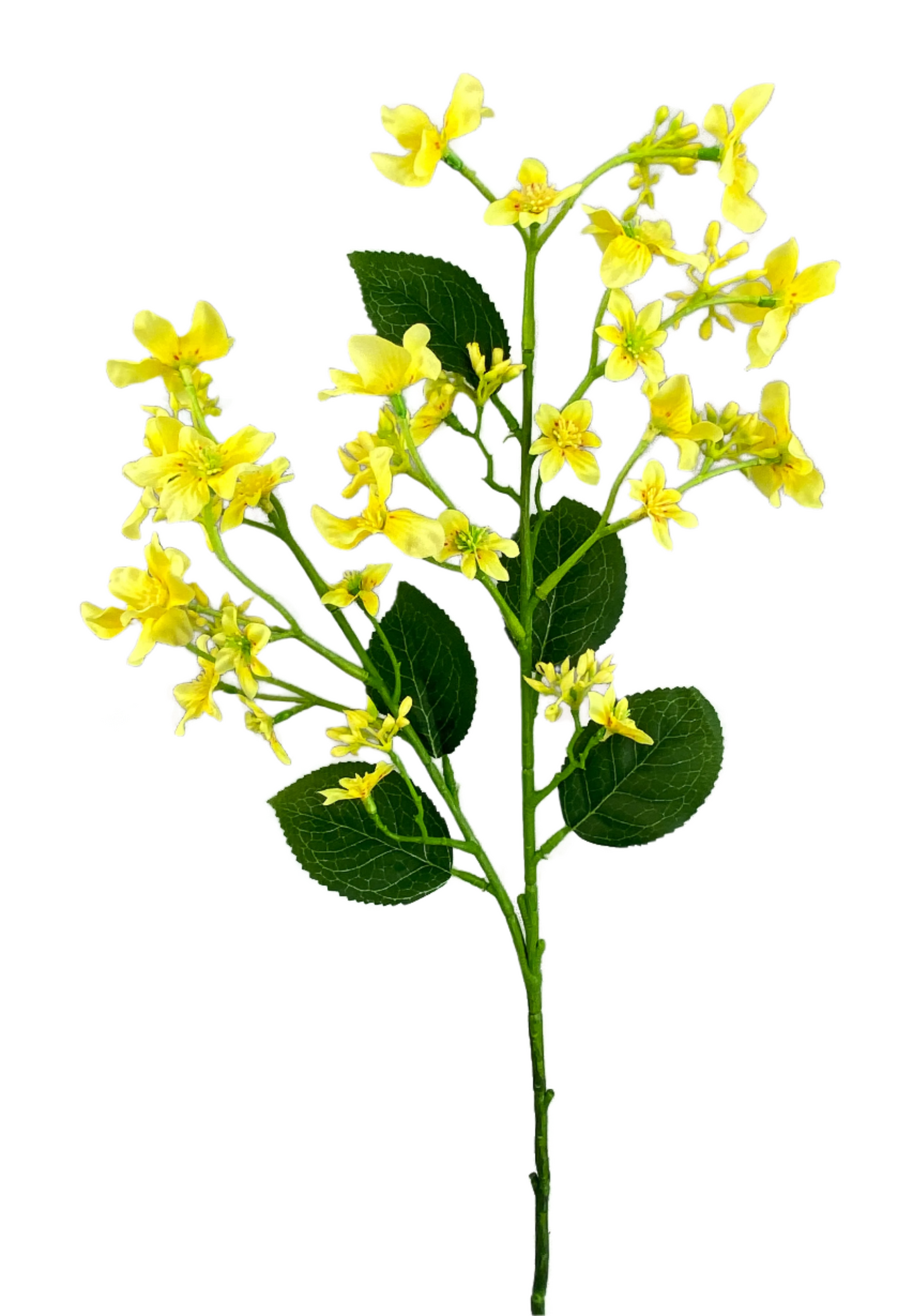 25" Tung Flower Spray: Blue, Pink, Yellow, White